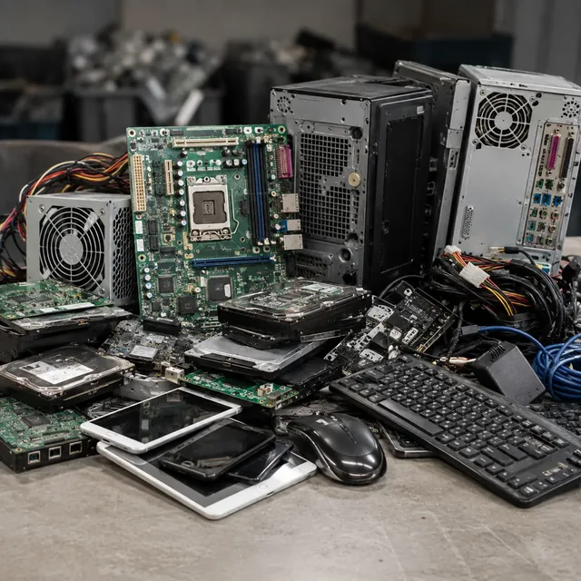 Computer motherboards and e-waste lot cleared in Hyderabad